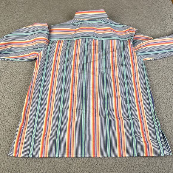 Lot of 2 Foxcroft Blouse Womens 6P Pink Blue Purple Striped Wrinkle Free Shirt - Picture 13 of 16
